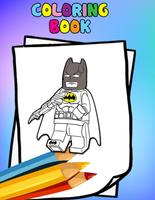 Poster How to color Lego Batman (coloring pages)