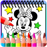 How to color Mickey Mouse ( coloring pages) icon