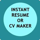 Instant Resume / CV Maker Free for Job Seekers ikona
