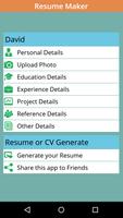 Instant Resume / CV Maker Free for Job Seekers screenshot 2