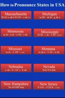 Pronounce States in USA Audio captura de pantalla 1