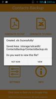 Contacts Backup syot layar 2