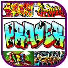 3D Graffiti vēstule Design ikona