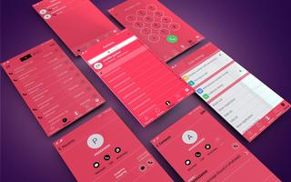 OS 10 Pink Dialer Caller Book الملصق