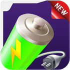 long battery saver and fast charging battery life icon