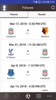 Fixtures for Liverpool plakat