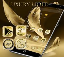 Luxury Gold Theme Gold Deluxe पोस्टर