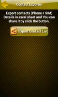 Contact Exporter capture d'écran 1