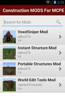 Construction MODS For MCPE captura de pantalla 1