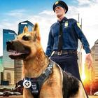 ikon Polisi Anjing Berburu Kota Pidana