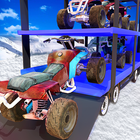 Snowmobile Transport Truck 3D biểu tượng