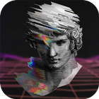 Vaporwave- Aesthetic Filters & Photo Glitch Art icône