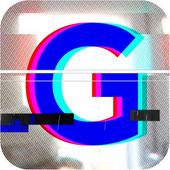 Glitch Video Effect & Trippy Effects Editor Zeichen