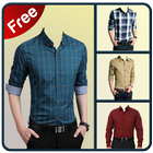 Costume photo homme chemise icône