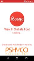 View In Sinhala Font Poster