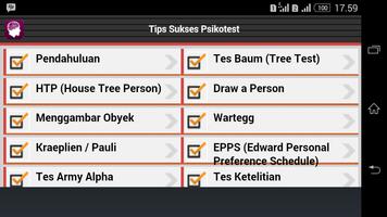 Kunci Sukses Tes Psikotes capture d'écran 1