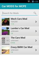 Car MODS For MCPE screenshot 1