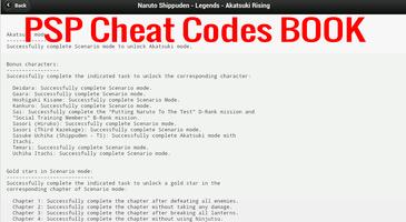PSP Cheats Codes Book โปสเตอร์
