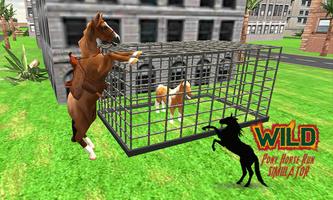 Wild Pony Horse Run Simulator Affiche
