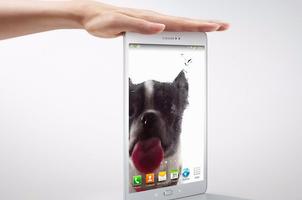 Cute dog licking screen 截图 1