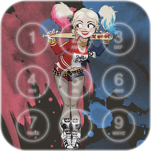 Fan Lock Screen of Harley Quin