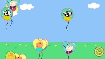 Balloons Pop Peppa Kids Games capture d'écran 1