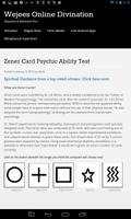 Zener Psychic Ability Test screenshot 1