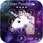 Emoji Unicorn Heart PIN Lock icon