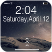 Space Galaxy Lock Screen - Phone X