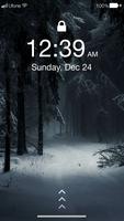 Winter Night Lock Screen : PIN Lock Screen Affiche