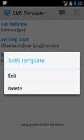 SMS Template Plus Free captura de pantalla 1