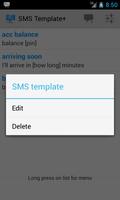 SMS Template Plus Free capture d'écran 1