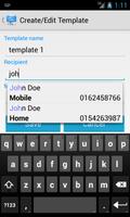 SMS Template Plus Free captura de pantalla 2