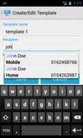 SMS Template Plus Free capture d'écran 2