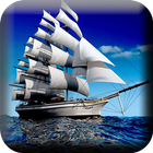 Sailing Ship Live Wallpaper icône