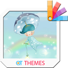 Leaves and Bubbles Xperia Theme آئیکن