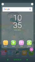 Leaves and Bubbles Xperia Theme اسکرین شاٹ 3