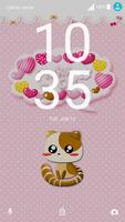 Pinky Cat Xperia Theme تصوير الشاشة 1