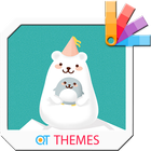 Pola Bear xperia Theme أيقونة