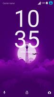 Sunset Purple Xperia Theme скриншот 1