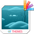 Winter Fishing Xperia Theme أيقونة