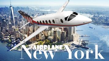 Airplane New York poster