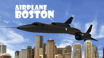 Airplane Boston الملصق