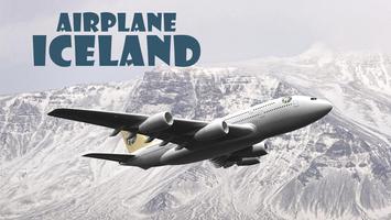 Poster Airplane Iceland