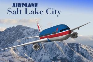 Airplane Salt Lake City plakat