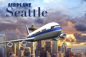 Airplane Seattle Affiche