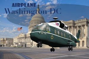 Airplane Washington DC पोस्टर