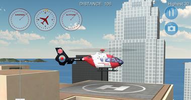 Helicopter Flight Simulator Affiche