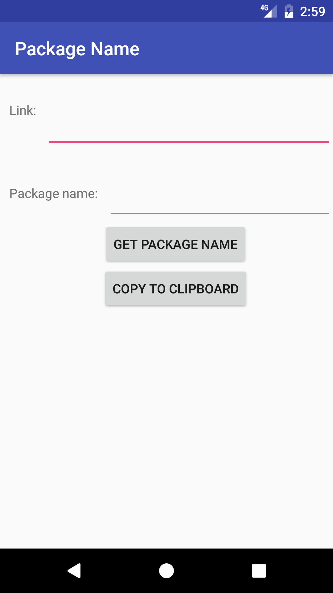 App package name