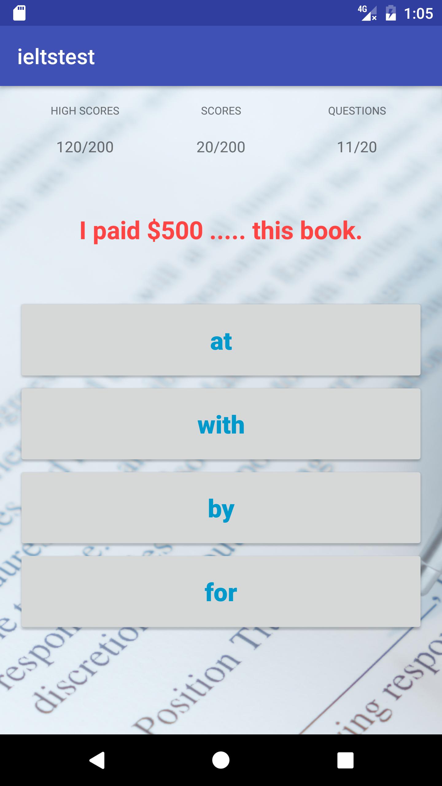Advance english tests Advance english tests